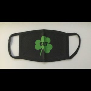 Boston 617 Area Code Face Mask